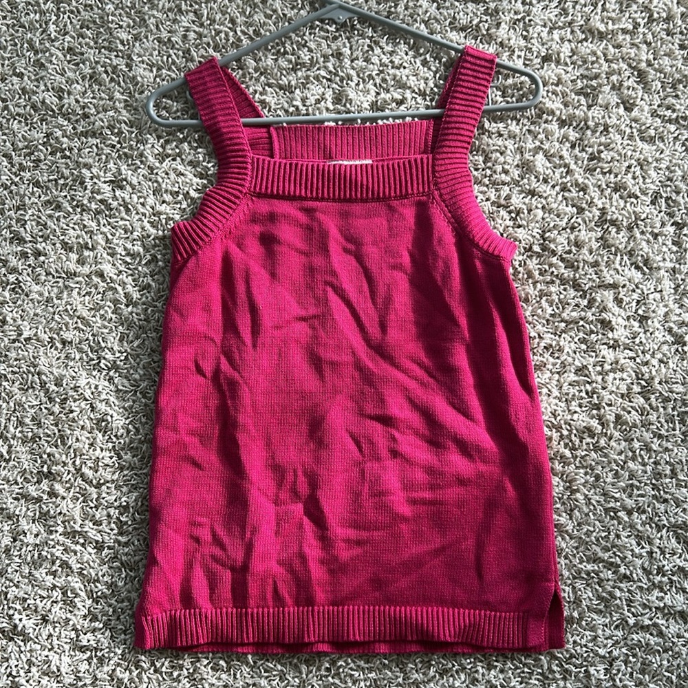 LOFT Women’s Small  Pink Tank Top Sweater